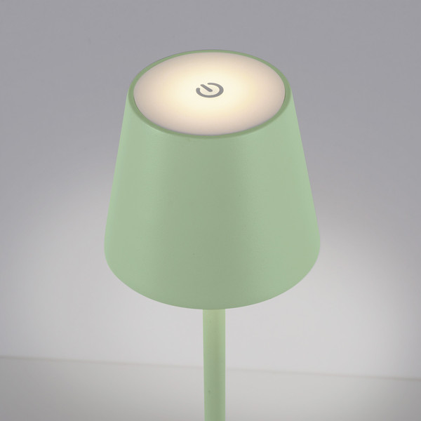 JUST LIGHT EURIA LED AKKU-Stehleuchte Warmweiss Dimmbar 2,5W grün IP54 19252-43