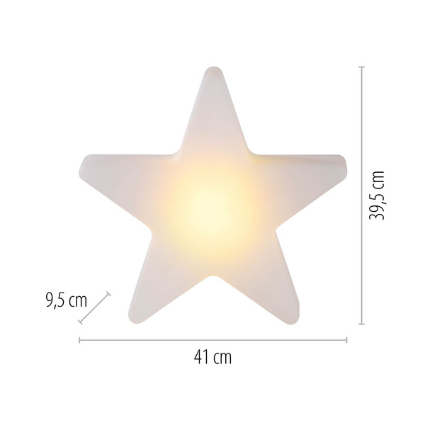 JUST LIGHT AKKU STAR LED AKKU-Leuchte CCT Dimmbar 2W weiss IP44 19290-16