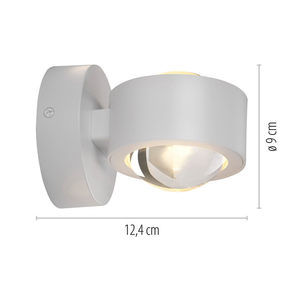 JUST LIGHT AKKU-CHIA LED AKKU-Wandleuchte Warmweiss Dimmbar 2W 2-fach weiss 19330-16
