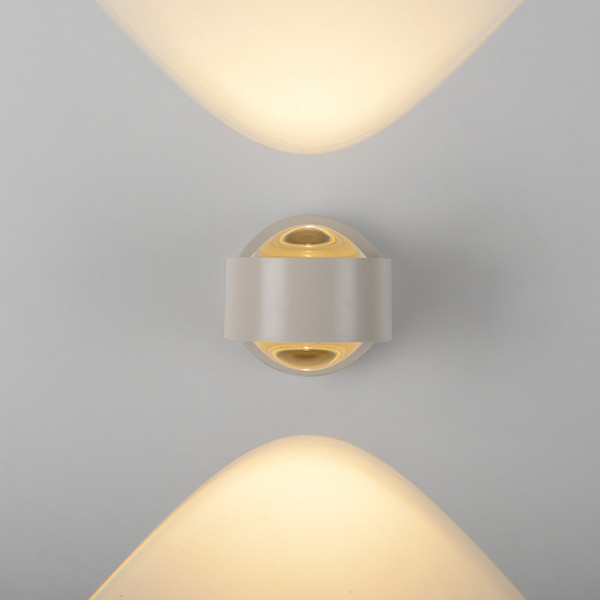 JUST LIGHT AKKU-CHIA LED AKKU-Wandleuchte Warmweiss Dimmbar 2W 2-fach Sandbrise 19330-39
