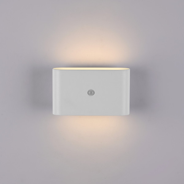 JUST LIGHT AKKU ZIDDY LED AKKU-Wandleuchte Warmweiss 3W 2-fach weiss IP44 19475-16