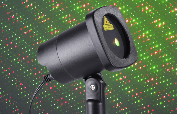 JUST LIGHT LASER LED Erdspießleuchte Laser Grün,Rot max.6W schwarz IP44 19940-18