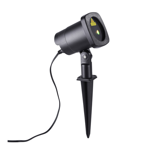 JUST LIGHT LASER LED Erdspießleuchte Laser Grün,Rot max.6W schwarz IP44 19940-18
