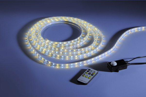 JUST LIGHT TEANIA LED Lichtstreifen CCT Dimmbar 15W transparent IP44 81207-00