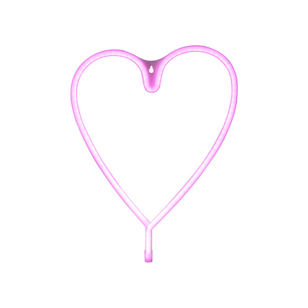 JUST LIGHT NEON-HERZ LED Neon-LED-Bild pink 7W pink 85020-87