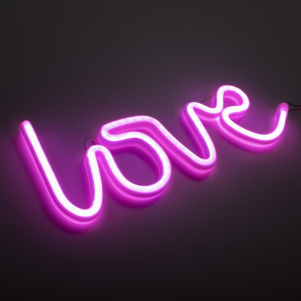 JUST LIGHT NEON-LOVE LED Neon-LED-Bild pink 6,5W pink 85021-87