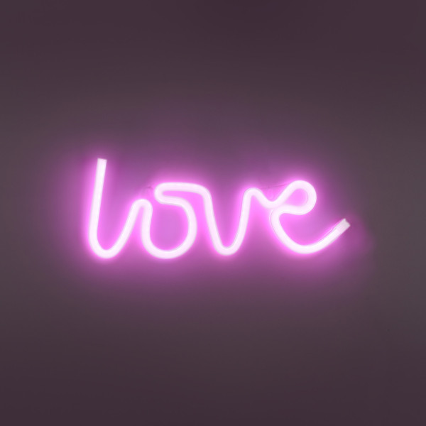 JUST LIGHT NEON-LOVE LED Neon-LED-Bild pink 6,5W pink 85021-87