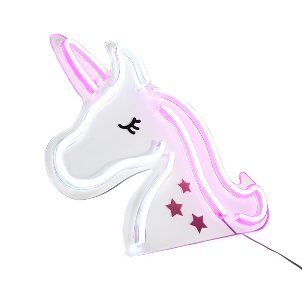JUST LIGHT NEON-UNICORN LED Neon-LED-Bild Pink,weiss 6,5W multicolor 85025-70