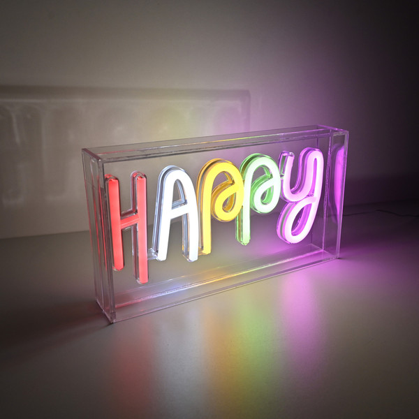JUST LIGHT NEON-HAPPY LED Neon-LED-Bild bunt 6,5W multicolor 85027-70