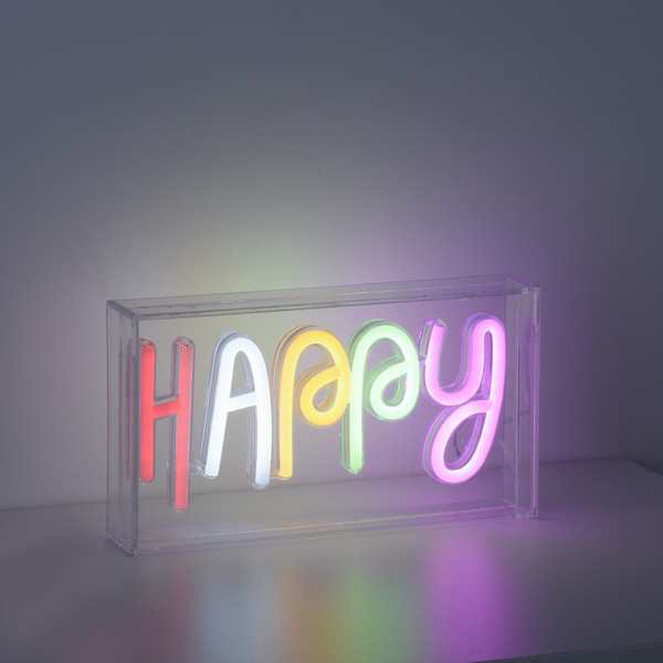JUST LIGHT NEON-HAPPY LED Neon-LED-Bild bunt 6,5W multicolor 85027-70