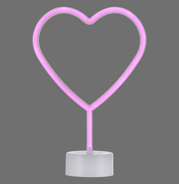 JUST LIGHT NEON-HERZ LED Neon-LED-Bild pink 1W pink 85028-87