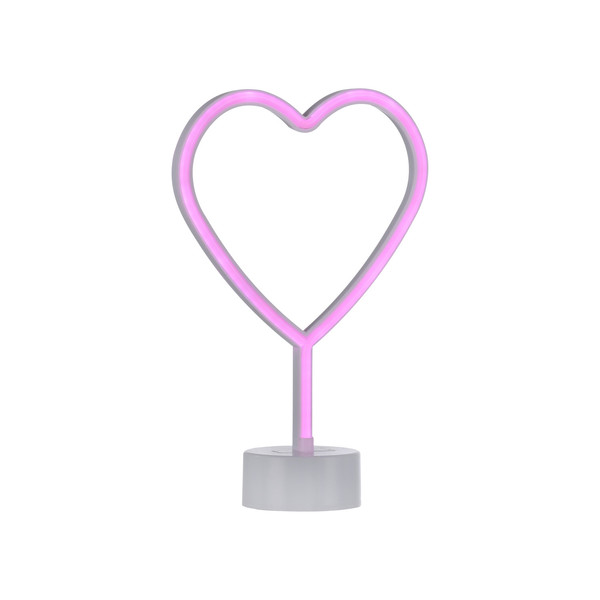 JUST LIGHT NEON-HERZ LED Neon-LED-Bild pink 1W pink 85028-87