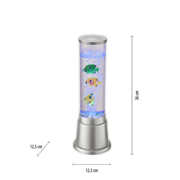JUST LIGHT AVA LED Wassersäule RGB 0,6W 12-fach silber 85127-21