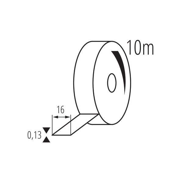 Kanlux Isolierband 1,6cm Weiß 10m 1289