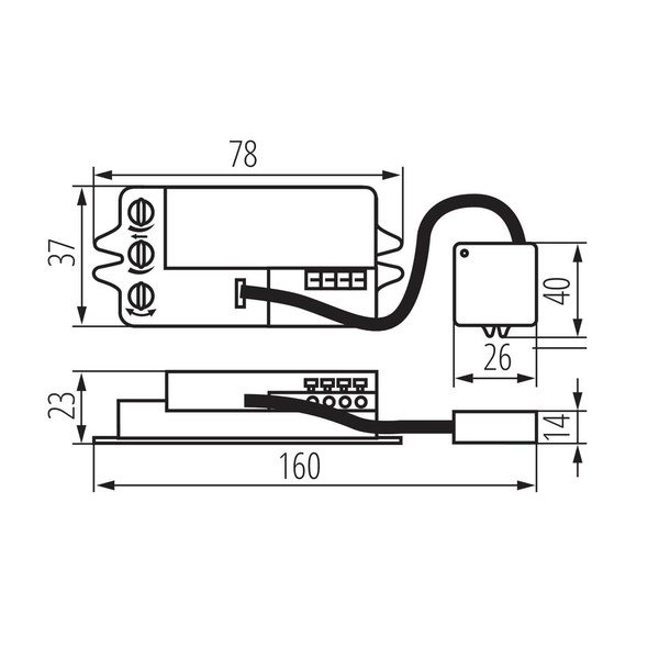 Kanlux Bewegungsmelder Externo HF 360° Weiß 23483