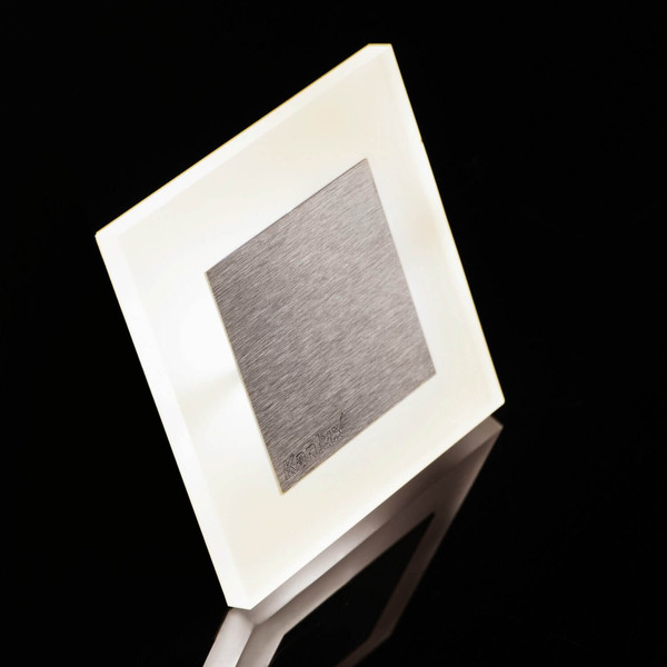 Kanlux LED Wandeinbauleuchte Apus 0,8W neutralweiss 4000K Bewegungsmelder Weiß Edelstahl 23799