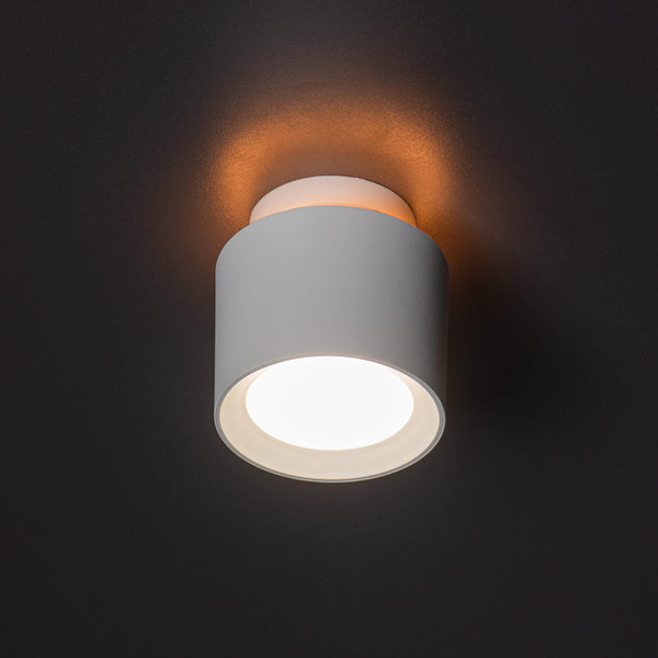 Kanlux LED Aufbaustrahler Sonor 6W CCT warm-/neutral-/tageslichtweiss 3000K/4000K/5700K Weiß Aluminium Ø9cm 24364
