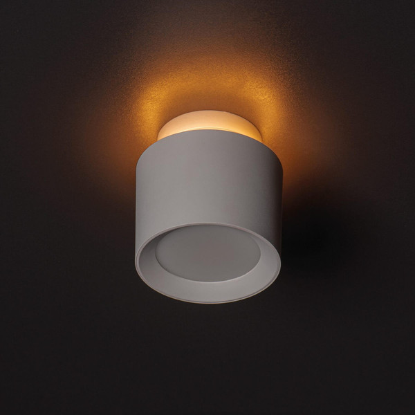 Kanlux LED Aufbaustrahler Sonor 6W CCT warm-/neutral-/tageslichtweiss 3000K/4000K/5700K Weiß Aluminium Ø9cm 24364