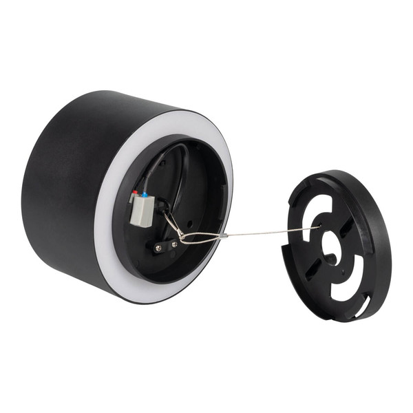 Kanlux LED Aufbaustrahler Sonor 12W CCT warm-/neutral-/tageslichtweiss 3000K/4000K/5700K Schwarz Aluminium Ø14cm 24367