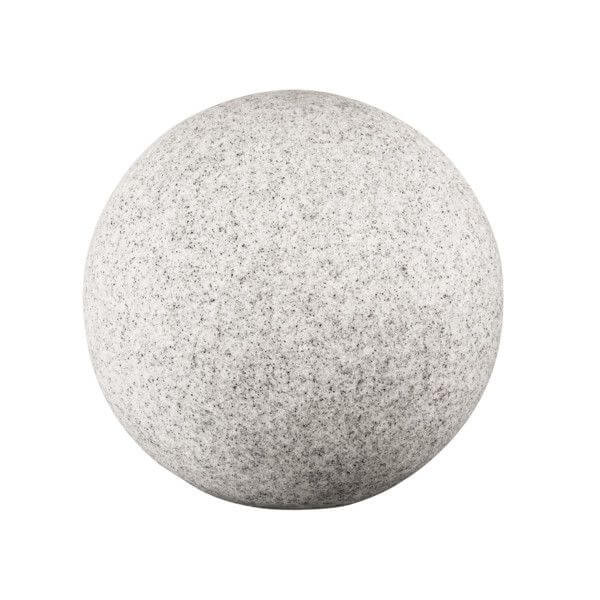 Gartenkugel Kugelleuchte Ø300 mm Ball 230V E27 IP65 Garten Lampe Naturstein Optik Kanlux Stono