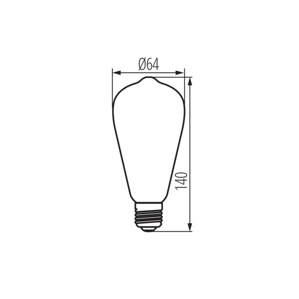 Kanlux Lampe ST64 A LED E27 4W 26047