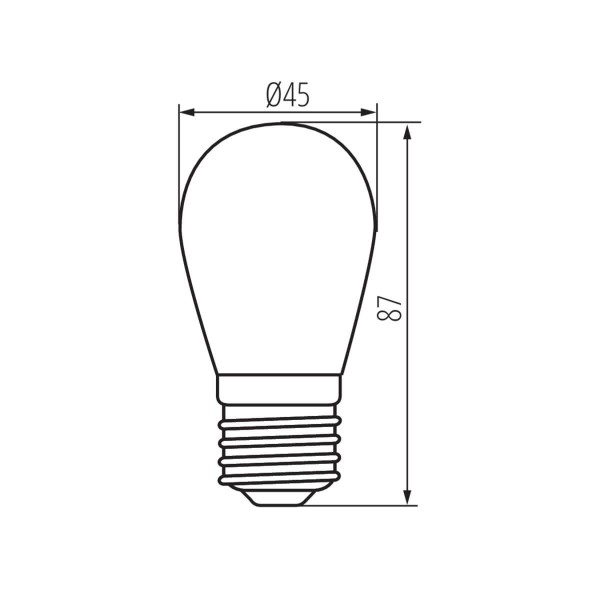 Kanlux Lampe ST45 LED E27 26048