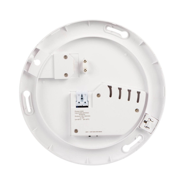 Kanlux LED Deckenleuchte Varso 30W einstellbar CCT warm-/neutral-/tageslichtweiss 3000K/4000K/6500K IP54 Weiß Ø33cm 26439