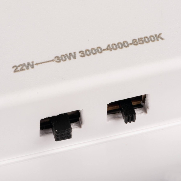 Kanlux LED Deckenleuchte Varso 30W einstellbar CCT warm-/neutral-/tageslichtweiss 3000K/4000K/6500K IP54 Weiß Ø33cm 26439