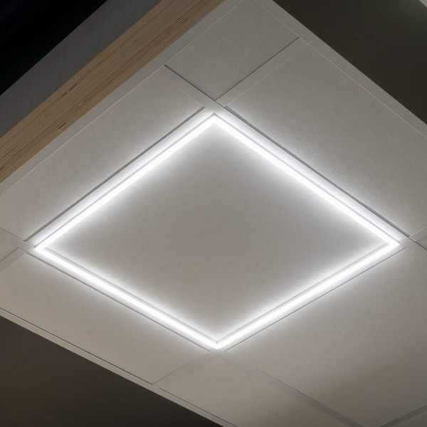 Kanlux LED Panel Avar 32W CCT warm-/neutral-/tageslichtweiss 3000K/4000K/6500K Weiß Aluminium 59x59cm 26779