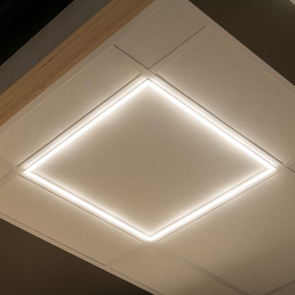 Kanlux LED Panel Avar 32W CCT warm-/neutral-/tageslichtweiss 3000K/4000K/6500K Weiß Aluminium 59x59cm 26779