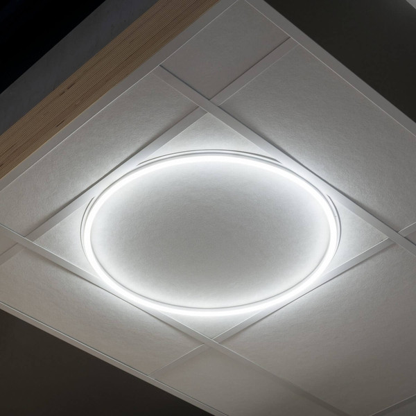 Kanlux LED Panel Avar 40W neutralweiss 4000K Weiß Aluminium Ø59cm 26785