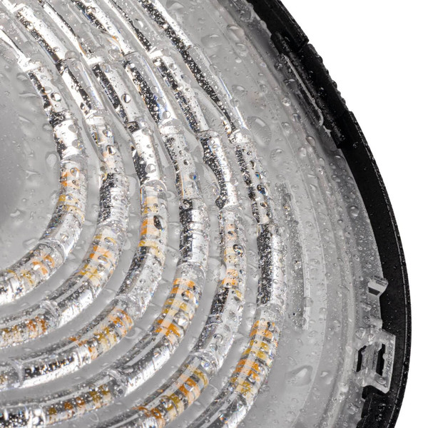 Kanlux LED Hallenstrahler HB Pro 200W CCT neutral-/tageslichtweiss 4000K/5000K/6500K dimmbar IP65 Schwarz Aluminium Ø31cm 27168