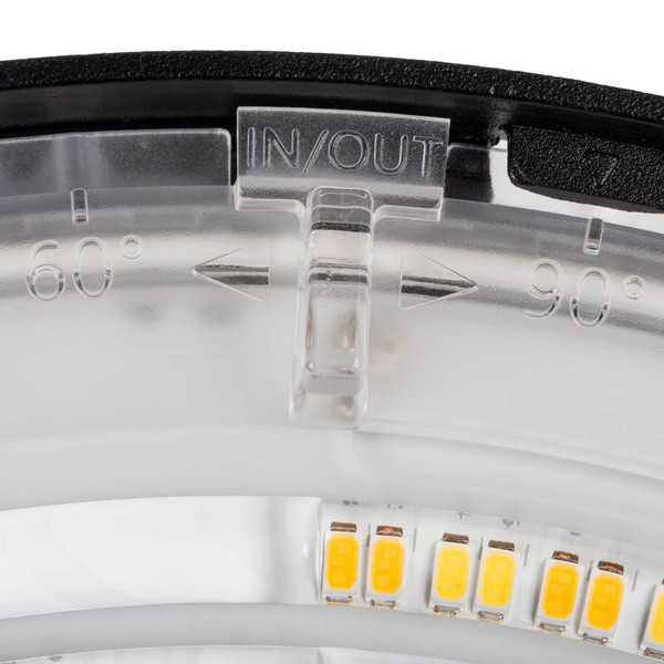 Kanlux LED Hallenstrahler HB Pro 200W CCT neutral-/tageslichtweiss 4000K/5000K/6500K dimmbar IP65 Schwarz Aluminium Ø31cm 27168