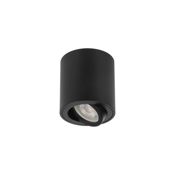 Kanlux Aufbaustrahler Bord GU10 Schwarz Aluminium Ø8cm 28785