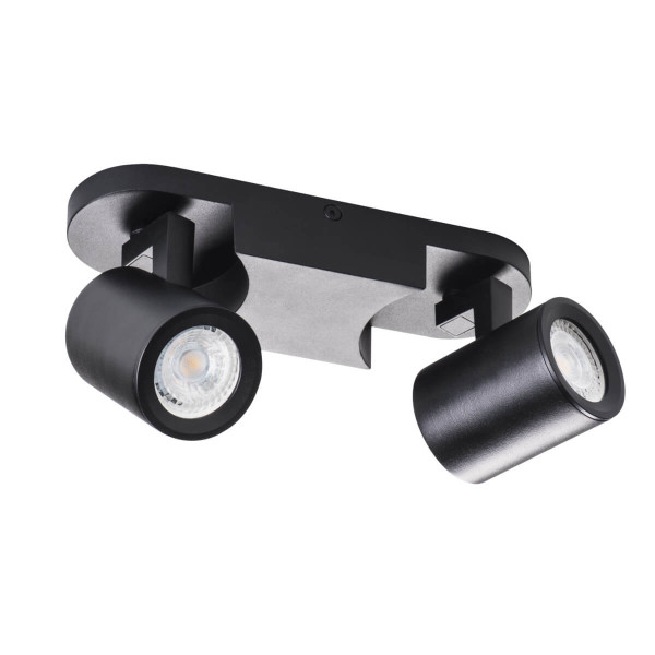 Kanlux LAURIN 29123 Wand-Deckenleuchte 2x max. 35W GU10 schwarz