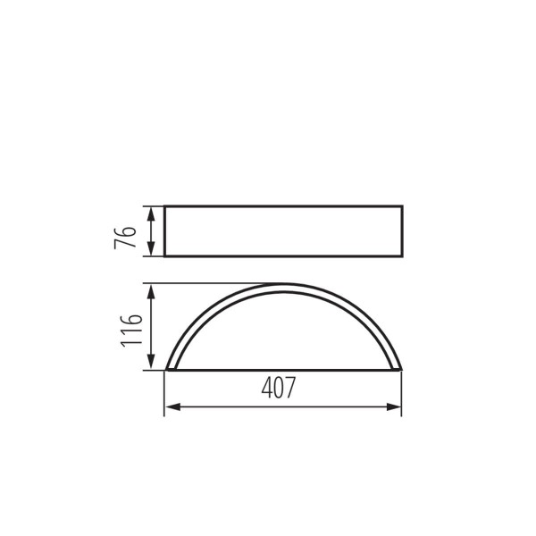 Kanlux Wandleuchte JASMIN E27 Schwarz 29209