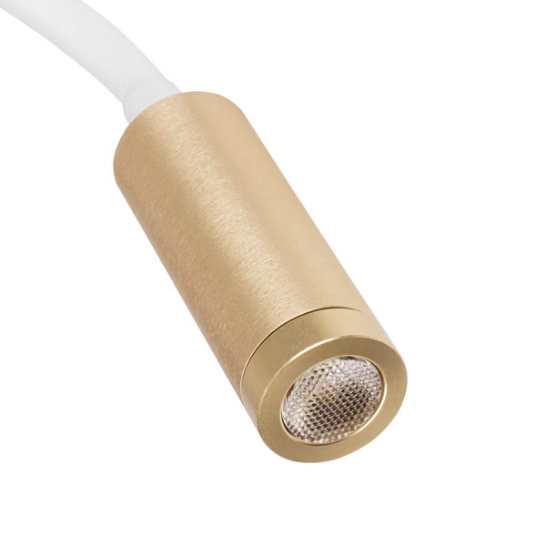 Kanlux LED Wandleuchte Tonil 3,3W warmweiss 3000K Weiß Gold Aluminium 37cm 32518