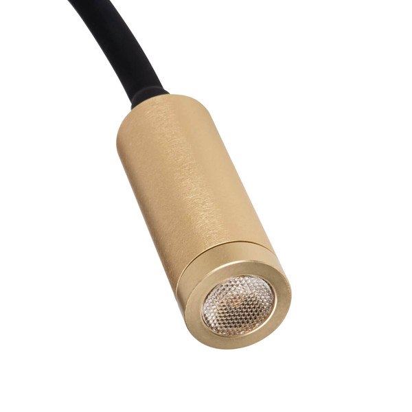 Kanlux LED Wandleuchte Tonil 3,3W warmweiss 3000K Schwarz Gold Aluminium 37cm 32519