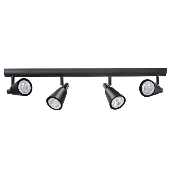 Kanlux Wand-Deckenleuchte SEMPRA GU10 Schwarz 4x 33097