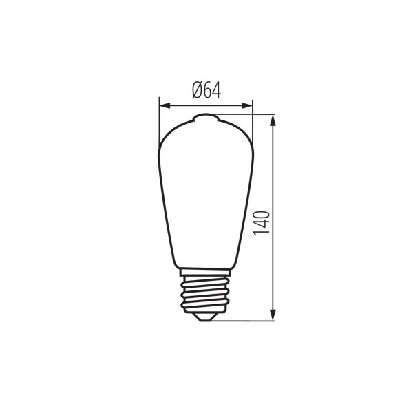 Kanlux Lampe XLED ST64 E27 7W 33513
