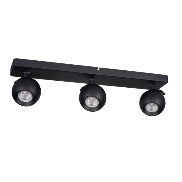 Kanlux Wand-Deckenleuchte GALOBA GU10 Schwarz 3x 33677