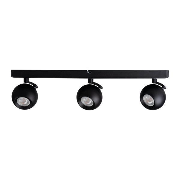 Kanlux Wand-Deckenleuchte GALOBA GU10 Schwarz 3x 33677
