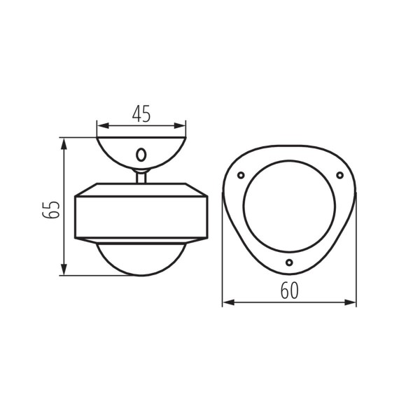 Kanlux Bewegungsmelder PIR KANLUX SMART Weiß 34940