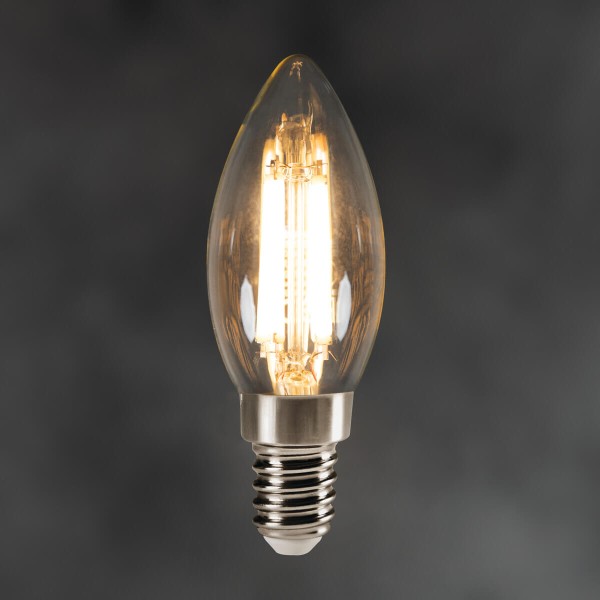 Kanlux Lampe XLEDDIM C35 E14 Transparent Dimmbar 35278