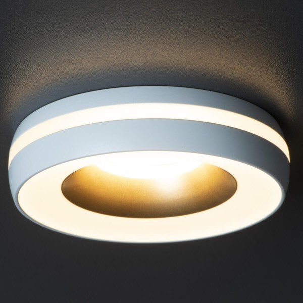 Kanlux Einbau-Downlight, Einbauleuchte ELICEO Gx5,3/GU10 Weiß/Gold 35283