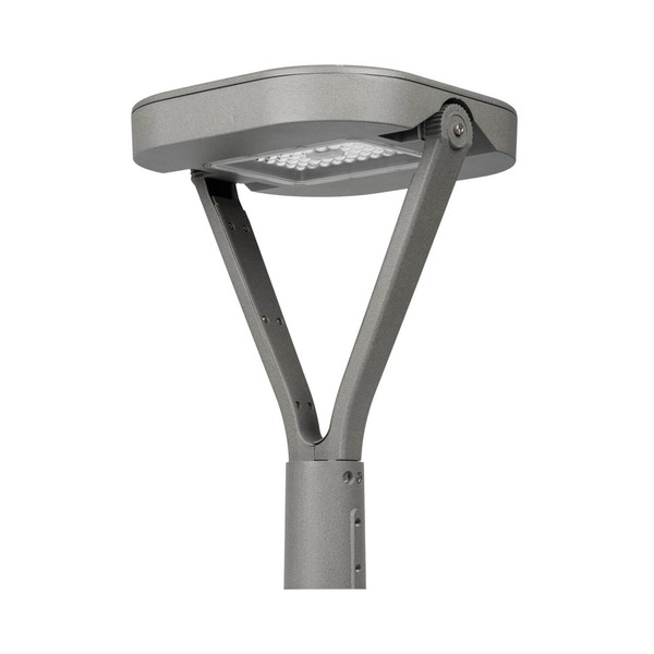 Kanlux LED Mastleuchte Parcoli 50W einstellbar CCT warm-/neutral-/tageslichtweiss 3000K/4000K/6500K IP66 Grau Aluminium 30x30cm 36435