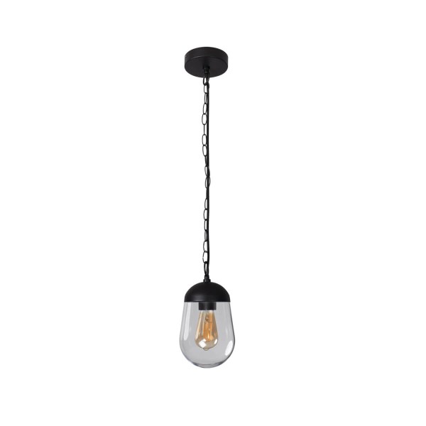 Kanlux Außenleuchte, Outdoorlampe LIEGO E27 Schwarz IP44 36531