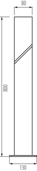 Kanlux Außenleuchte, Outdoorlampe LAVEN E27 Graphit IP44 36545