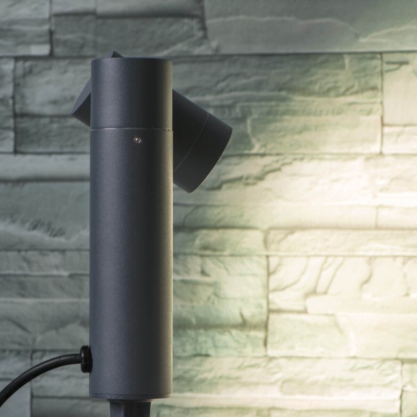 Kanlux Außenleuchte, Outdoorlampe USTI SP GU10 Anthrazit IP54 36561