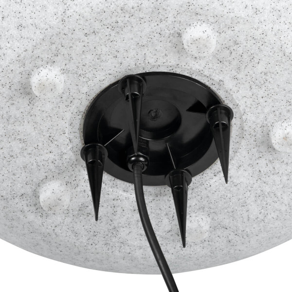 Gartenkugel Kugelleuchte Ø315 mm Ball 230V E27 IP65 Garten Lampe Naturstein Optik Kanlux Stono